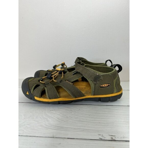 Keen Waterproof Sport Hiking close toe Sandals Dark Green Size 4 - Picture 4 of 13